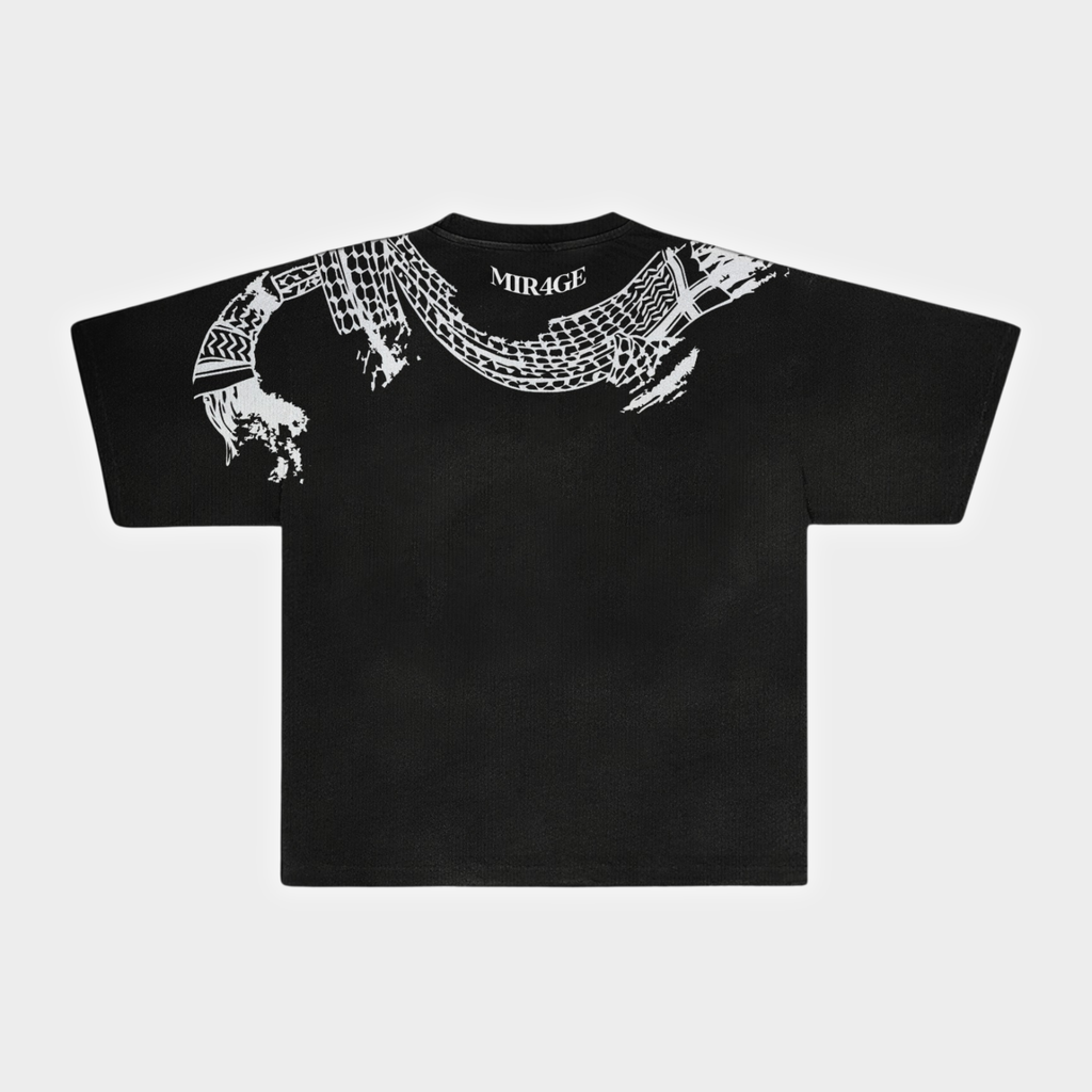 Scarf tee black