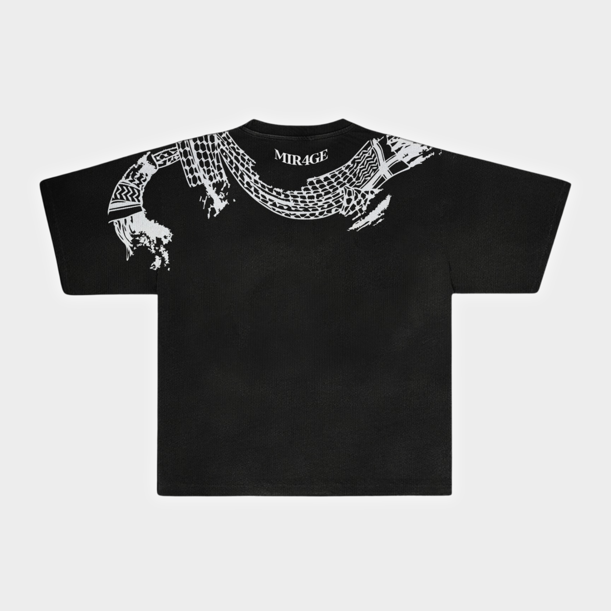 Scarf tee black
