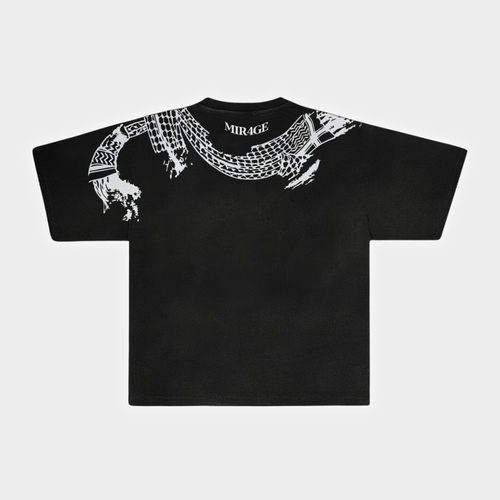 Scarf tee black