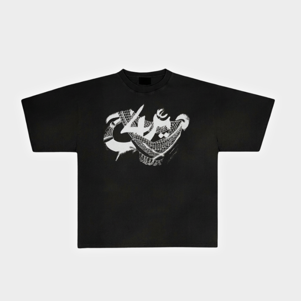 Scarf tee black